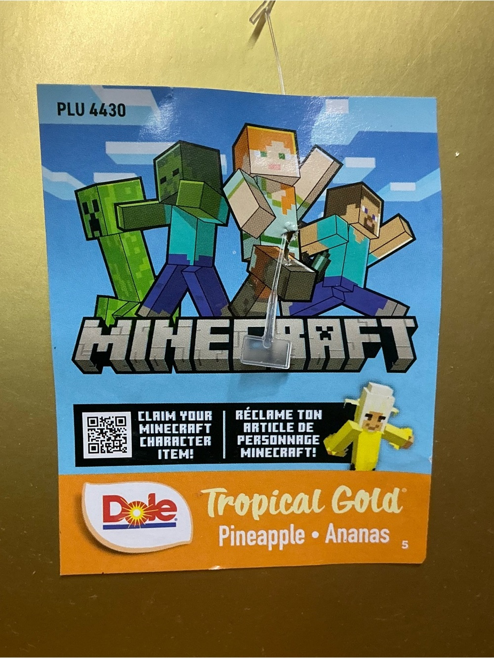Dole Minecraft Tag Logo Sign No Pineapple